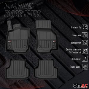 Audi A3 Floor Mat - Omac - Proline Premium TPE - Black - '22-'24